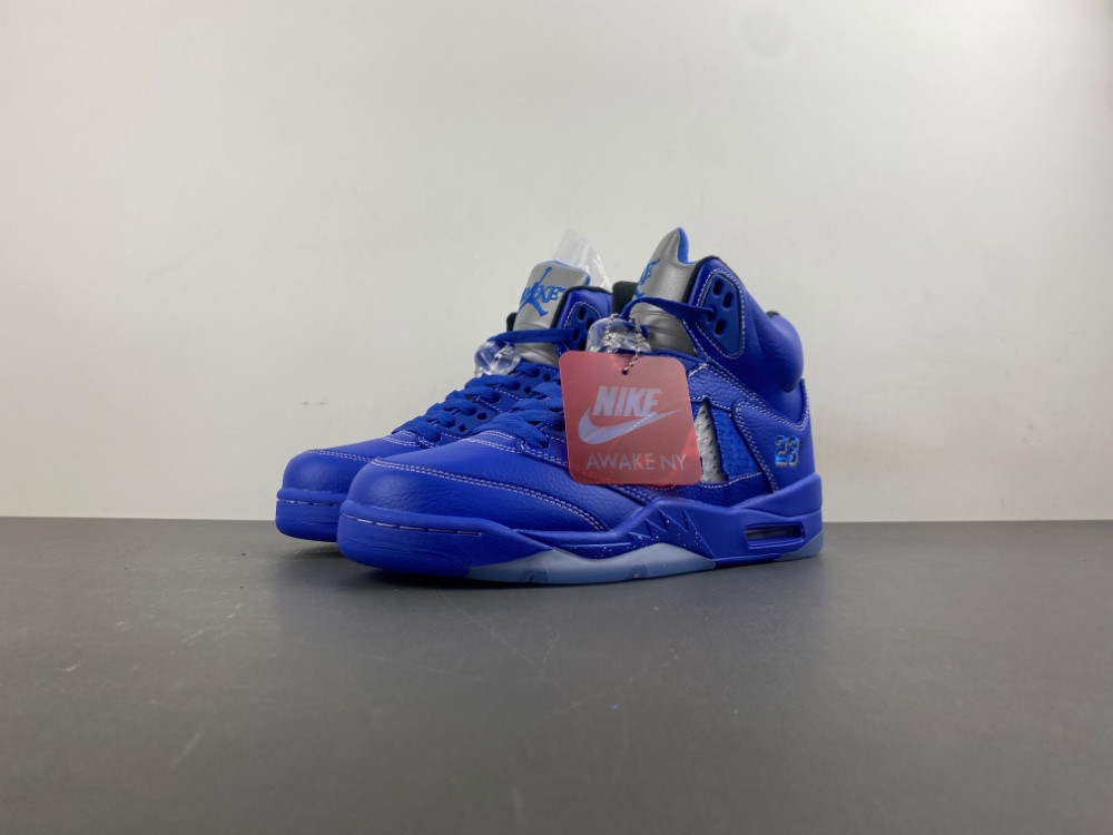 Air Jordan 5 Retro Flight Suit ''Game Royal & Black'' DV4982 - 400