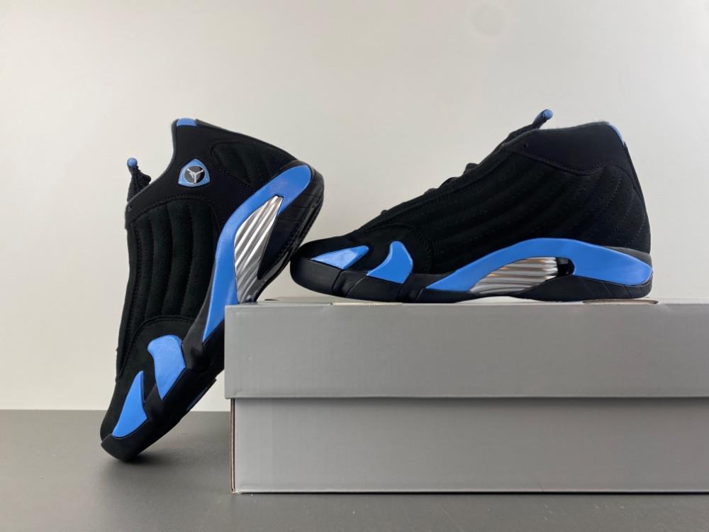 Air Jordan 14 "Black/University Blue" 487471-002