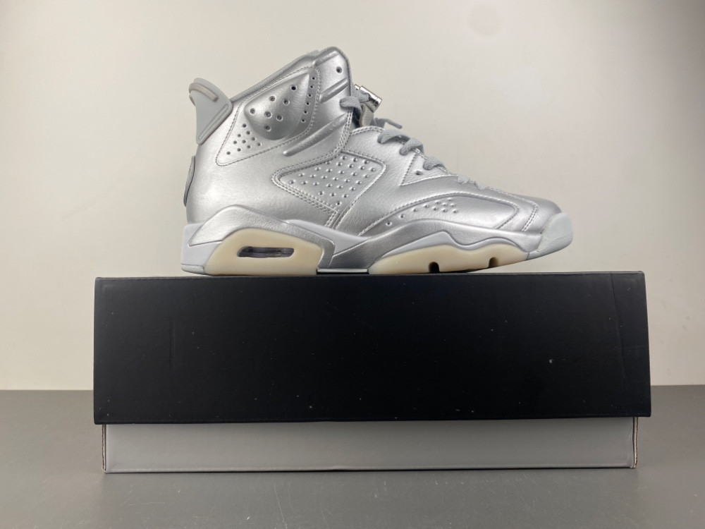 Air Jordan 6 Retro PSG Paris Saint-Germain Silver IQ5135-001