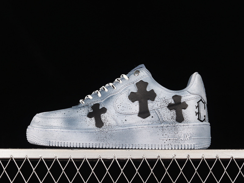 AIR FORCE 1 LOW 07 X CHROMEHEARTS BLUE/BLACK/WHITE CW2288-111