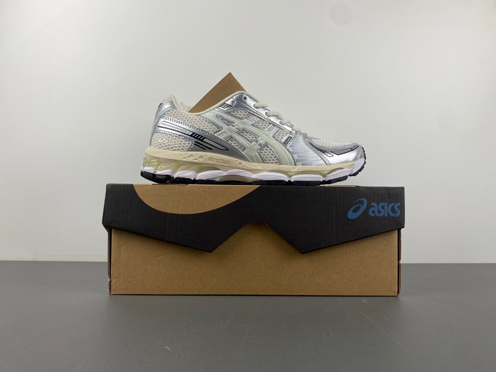As1cs gel-kayano 12.1ronnie fieg cream pure aqua 1203a555-100