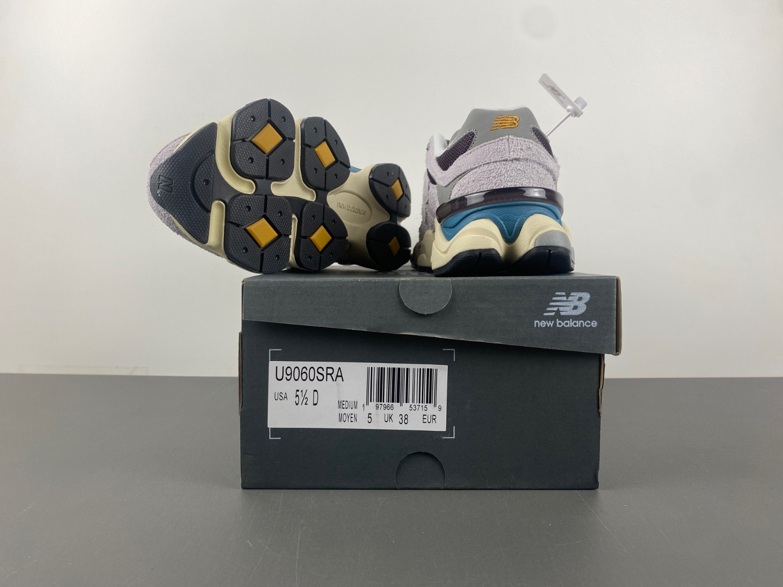 new Ba1an*e 9060 taro plum brown men