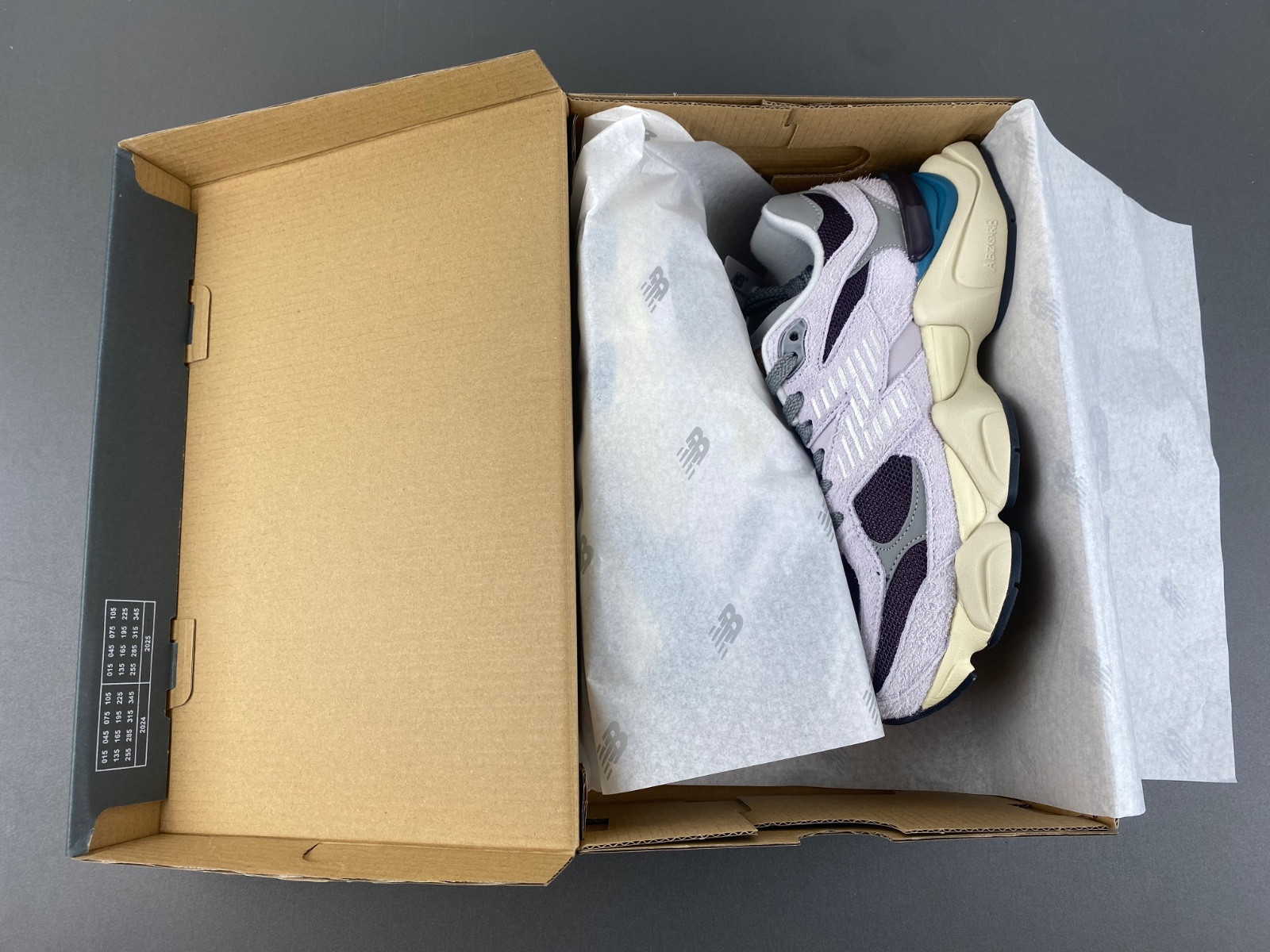 new Ba1an*e 9060 taro plum brown men