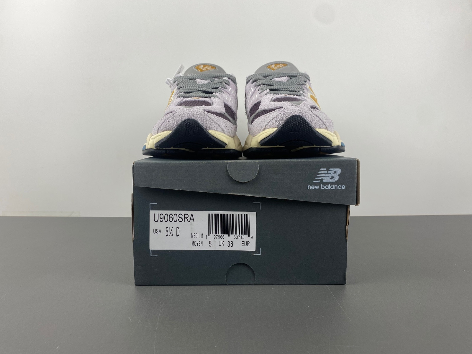 new Ba1an*e 9060 taro plum brown men