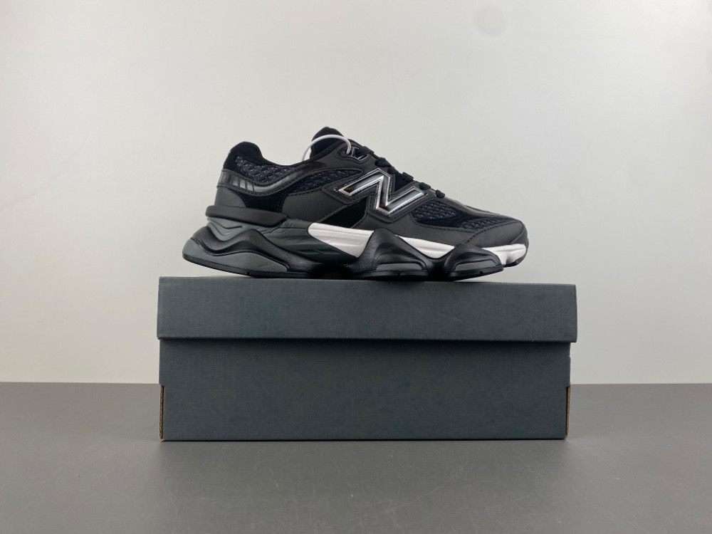 new Ba1an*e 9060 shoe palace black silver u9060pnr