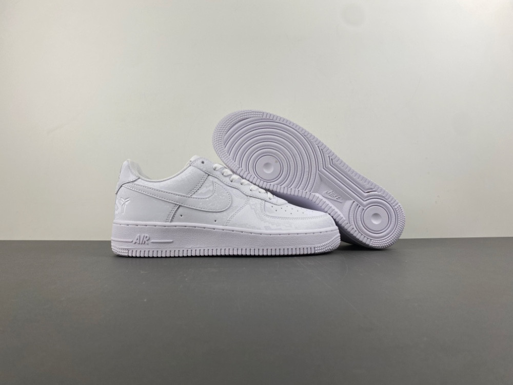Kobe Bryant Nike Air Force 1 Low Triple White IB0018-100