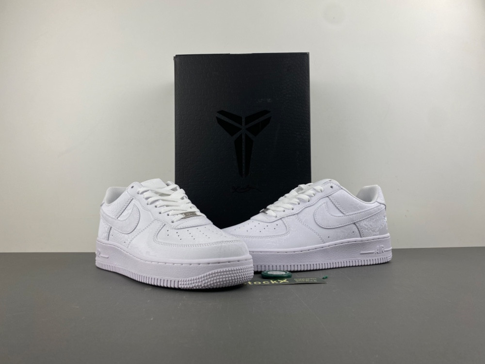 Kobe Bryant Nike Air Force 1 Low Triple White IB0018-100