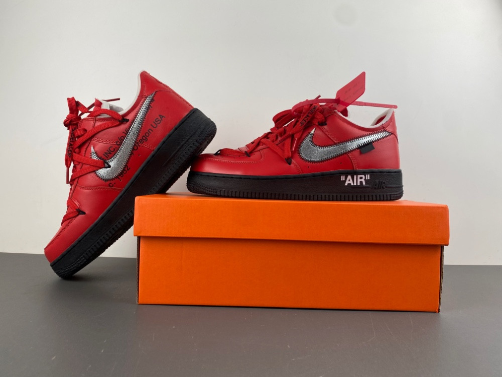 OFF-WHITE x Nike Air Force 1 “Crimson”