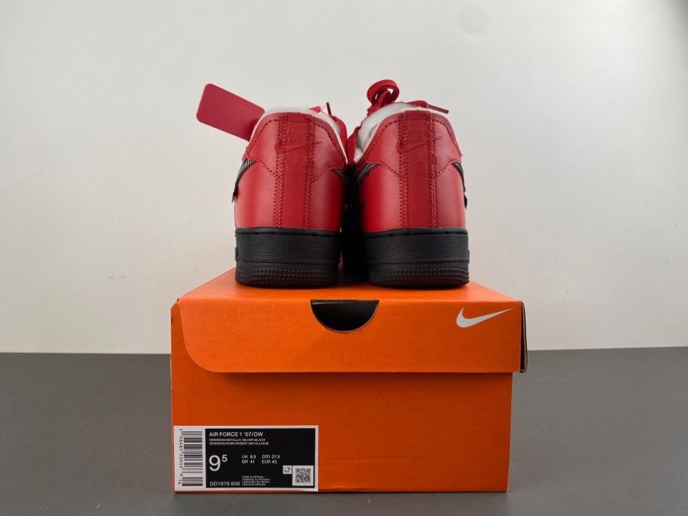 OFF-WHITE x Nike Air Force 1 “Crimson”