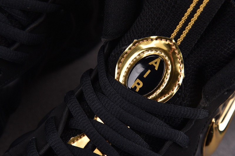 Nike Air Foamposite Pro Black Metallic Gold Men