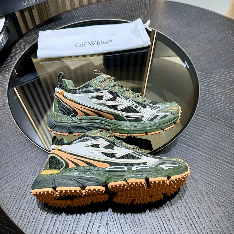 OWT Be Right Back Military Green Peach SNEAKERS