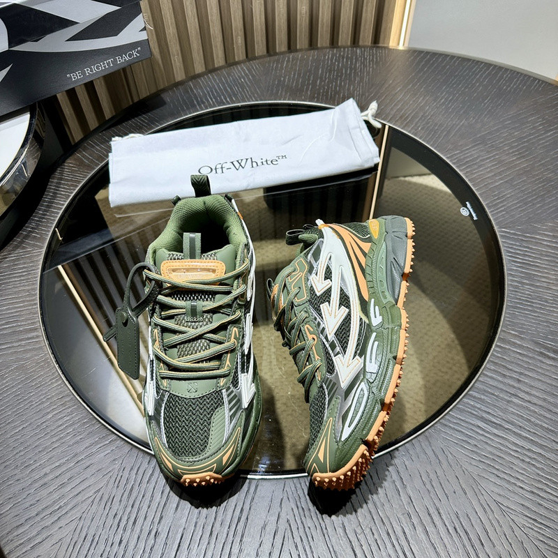 OWT Be Right Back Military Green Peach SNEAKERS