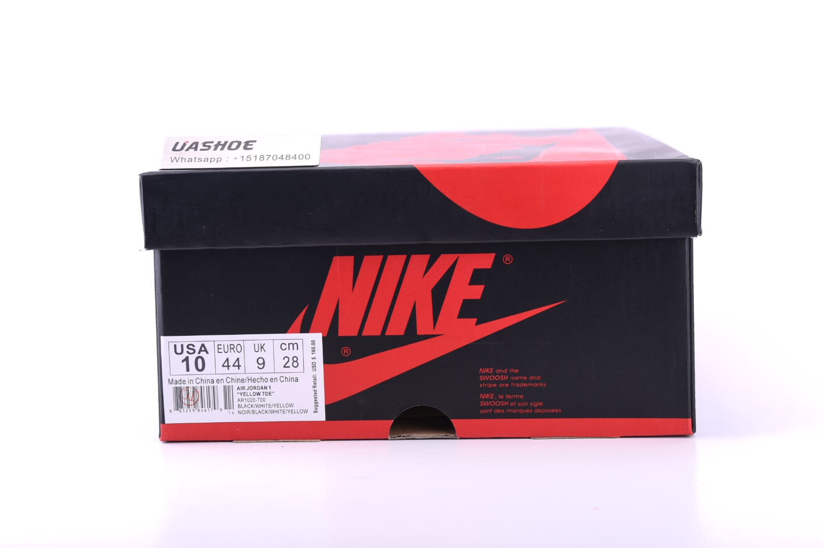 air jordan 1 retro high og yellow toe ar1020 -700