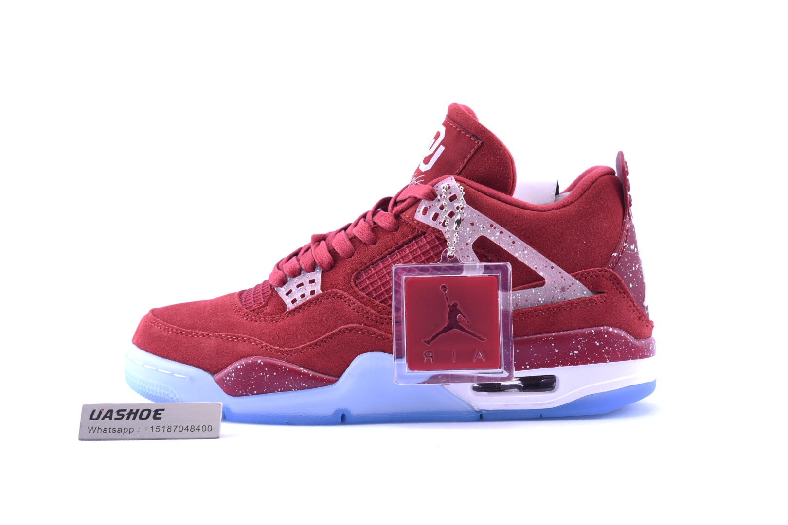 air jordan 4 retro claret red/white 1032076