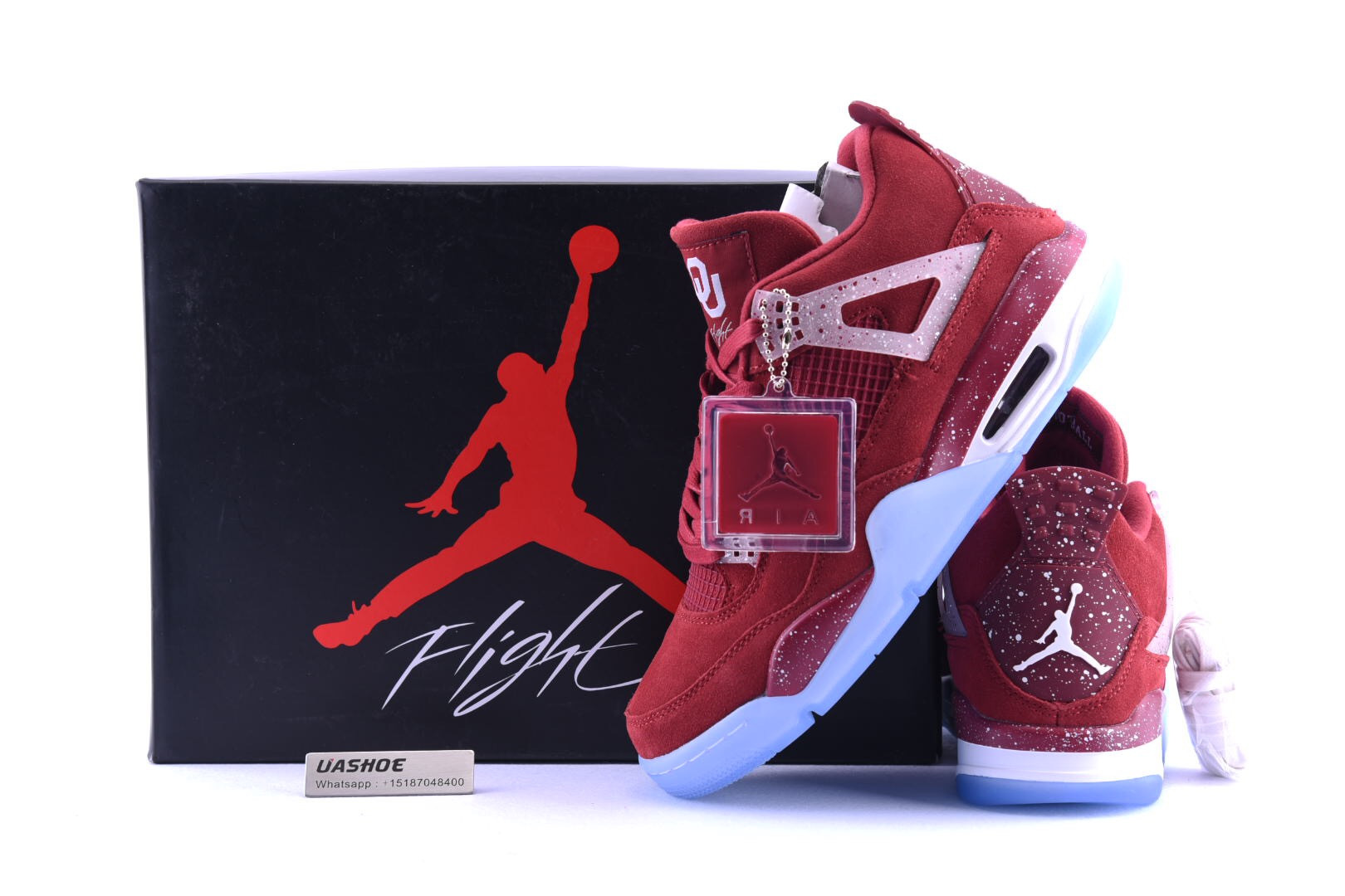 air jordan 4 retro claret red/white 1032076