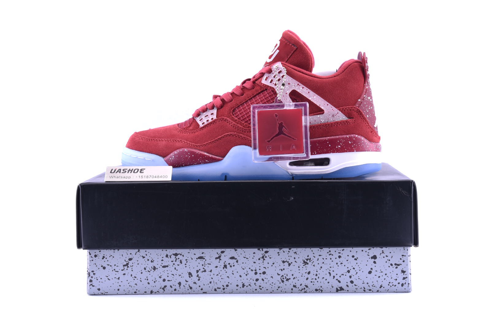 air jordan 4 retro claret red/white 1032076