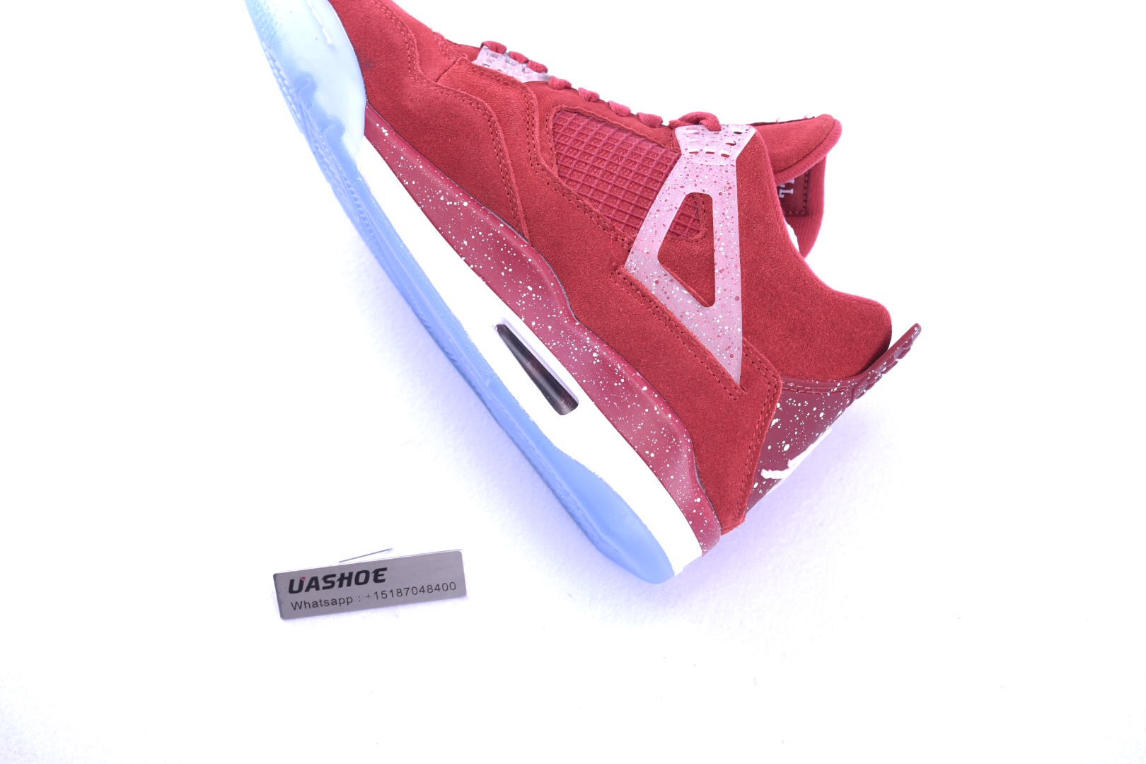 air jordan 4 retro claret red/white 1032076