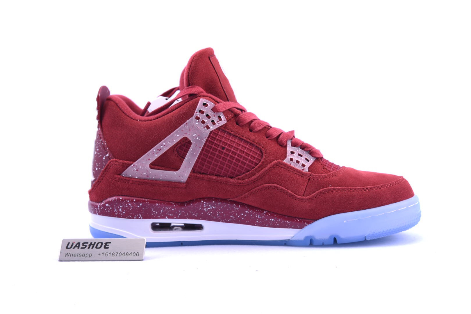 air jordan 4 retro claret red/white 1032076