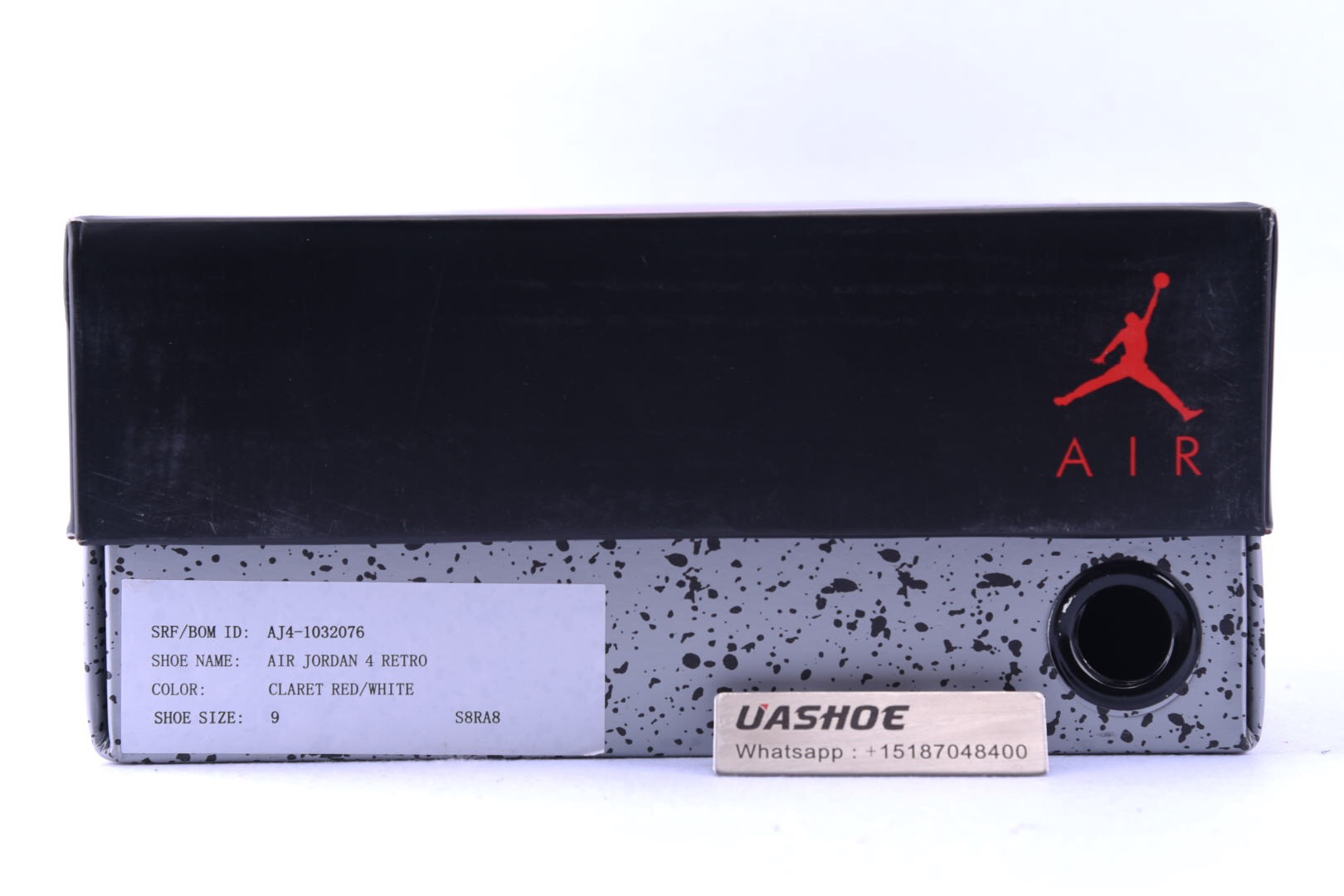 air jordan 4 retro claret red/white 1032076