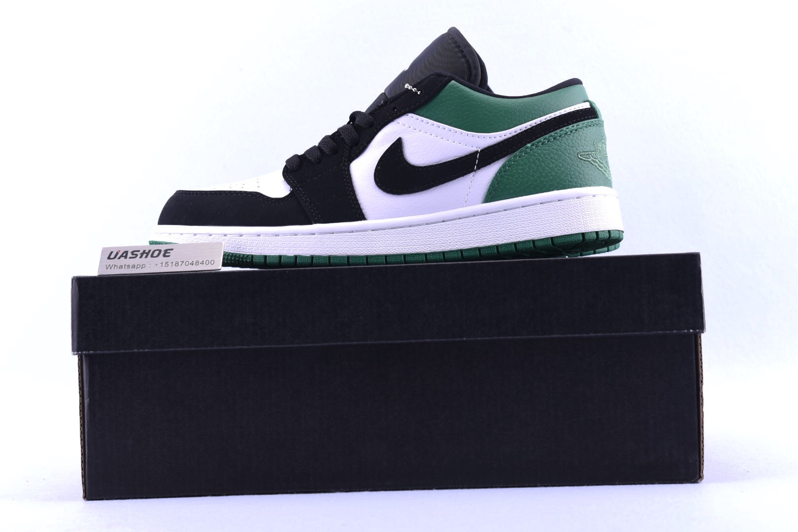 jordan 1 low white black mystic green 553558-113