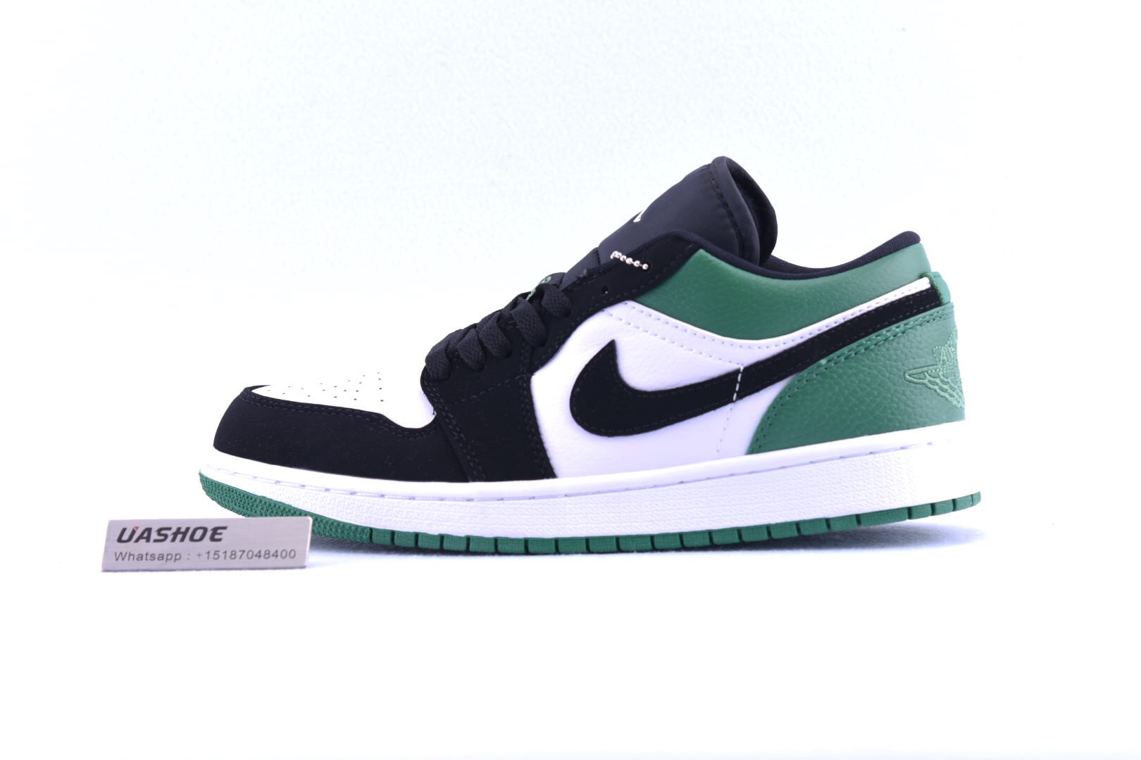 jordan 1 low white black mystic green 553558-113