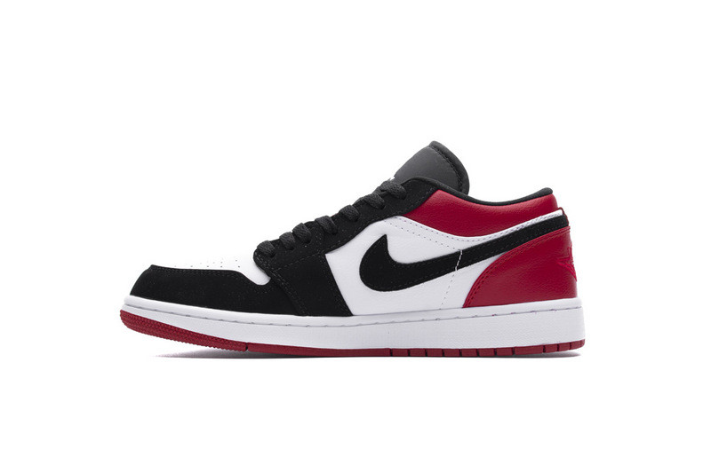 jordan 1 low black toe 553558-116