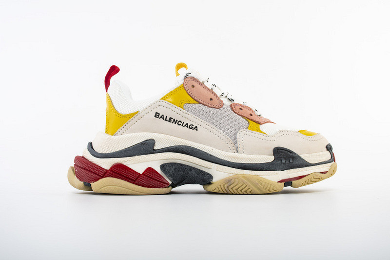 Ba*len*cia*ga triple s cream yellow red women