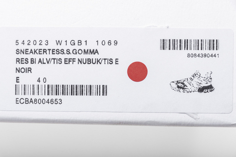 Ba*len*cia*ga 3.0 track trainer black red