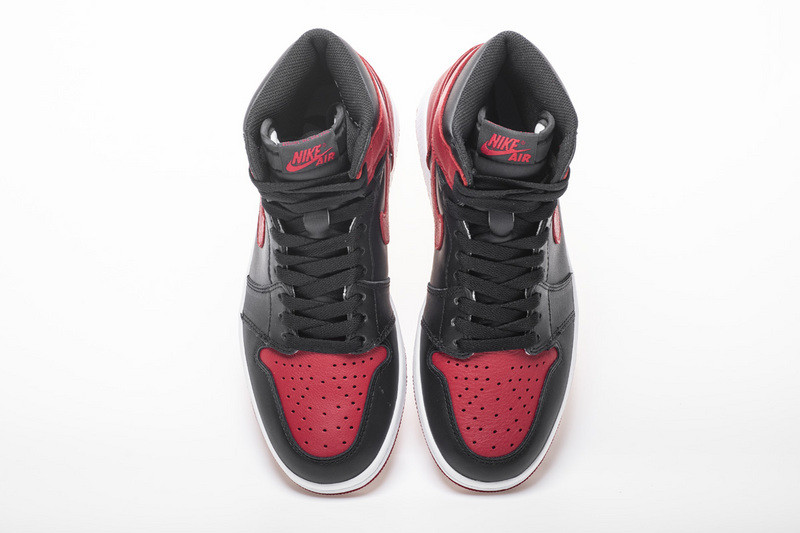 air jordan 1 retro high banned black red 555088-001