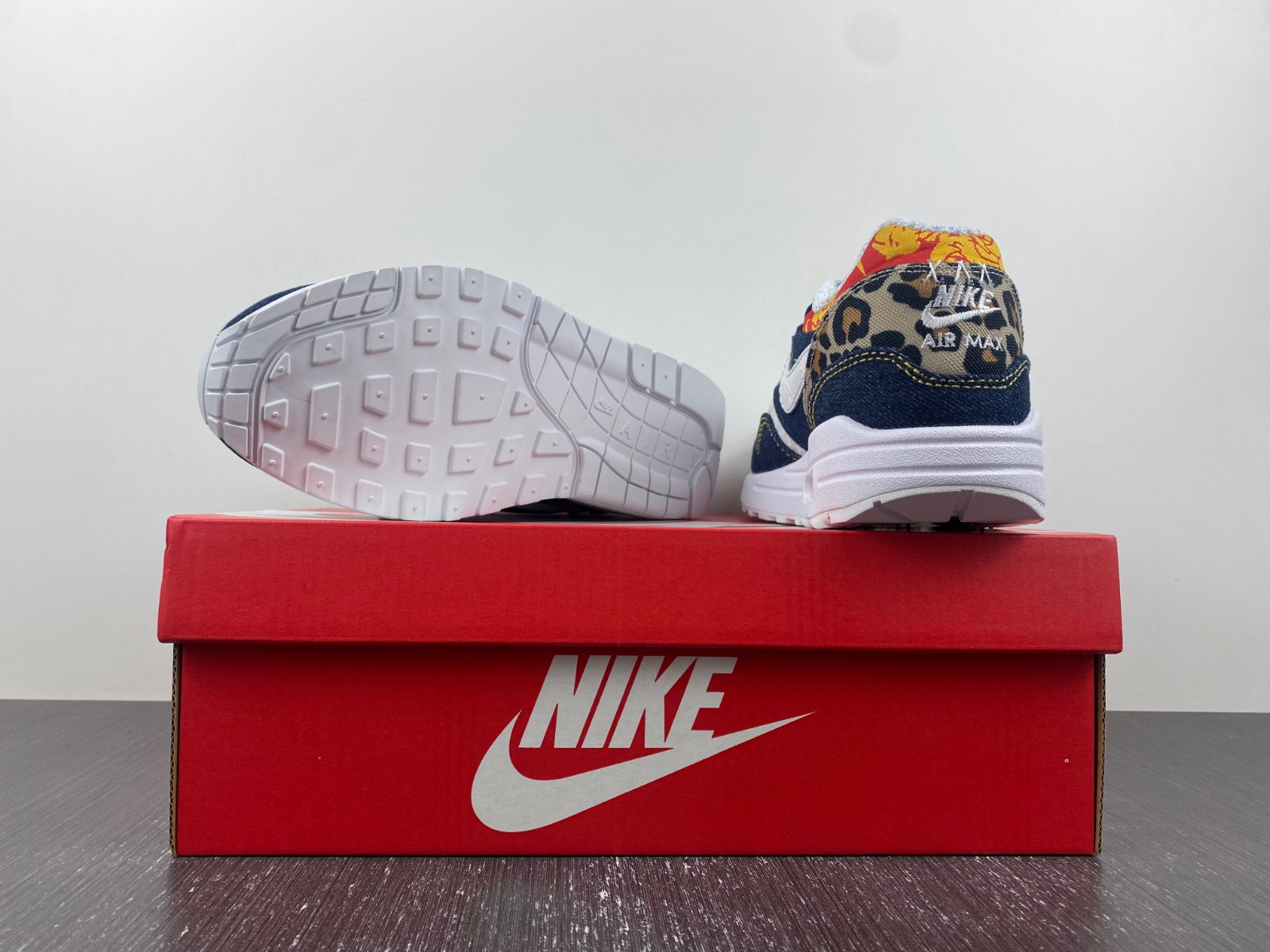 nike air max 1 preM1vm denim leopard men