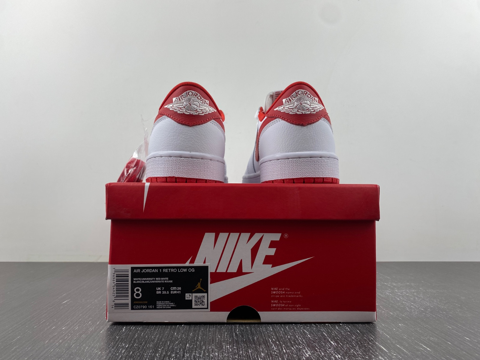air jordan 1 low og university red cz0790-161