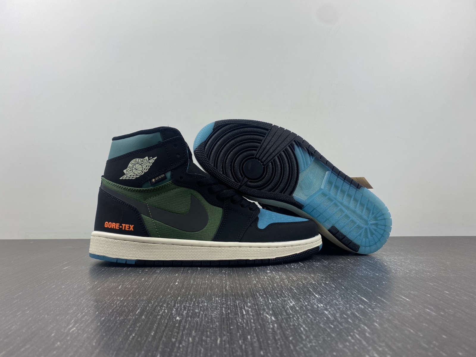 air jordan 1 high element gore-tex "black/olive db2889-003