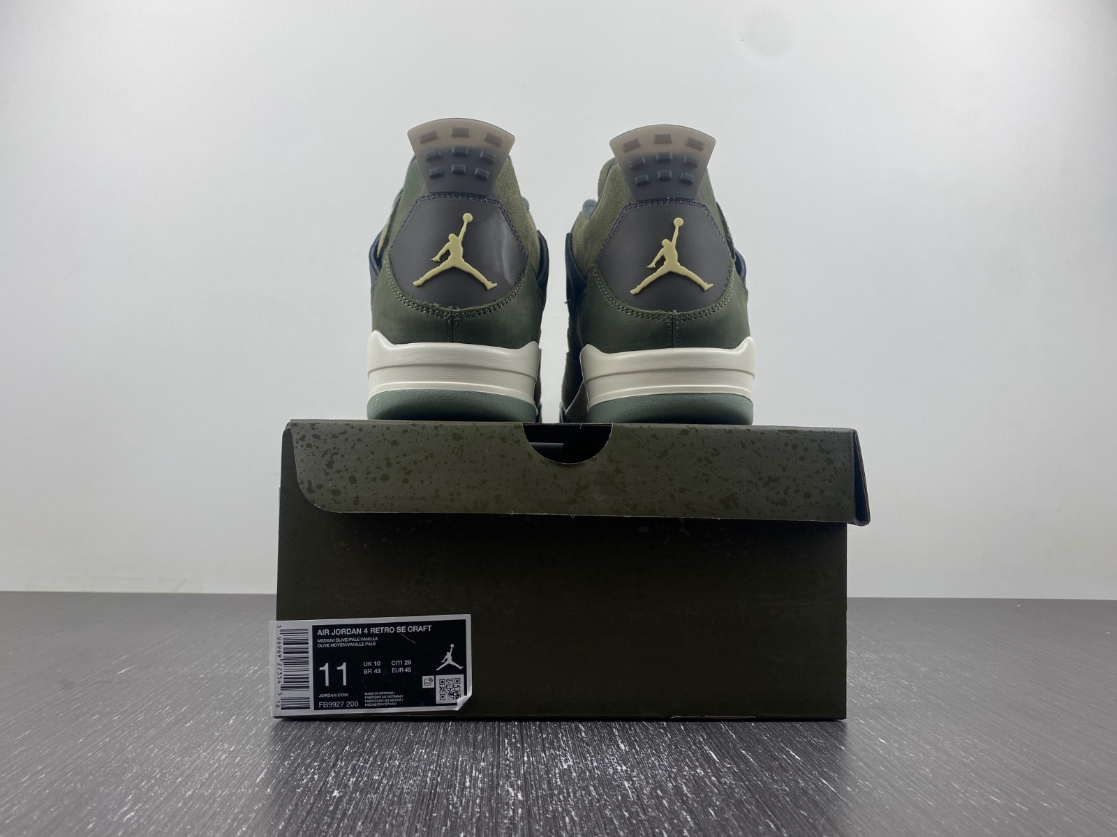 air jordan 4 craft "medium olive" fb9927-200
