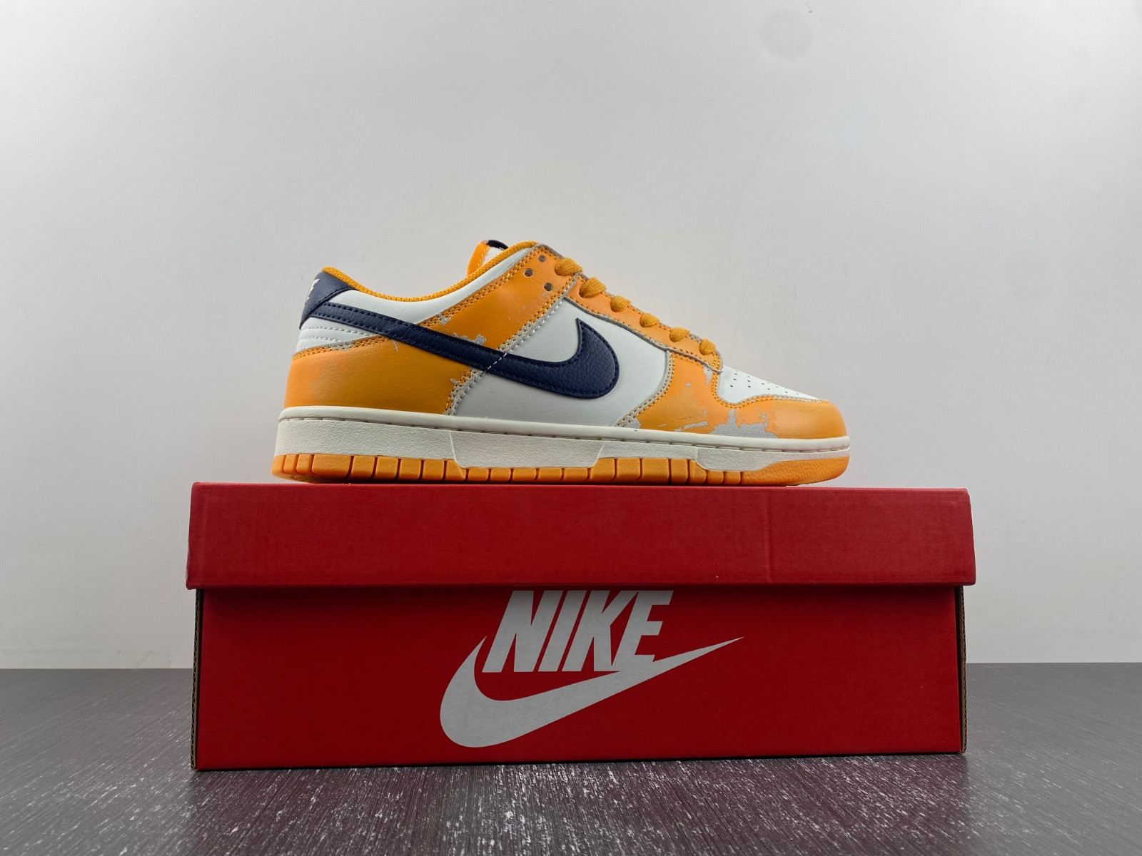 nike dunk low wear and tear - fn3418-100