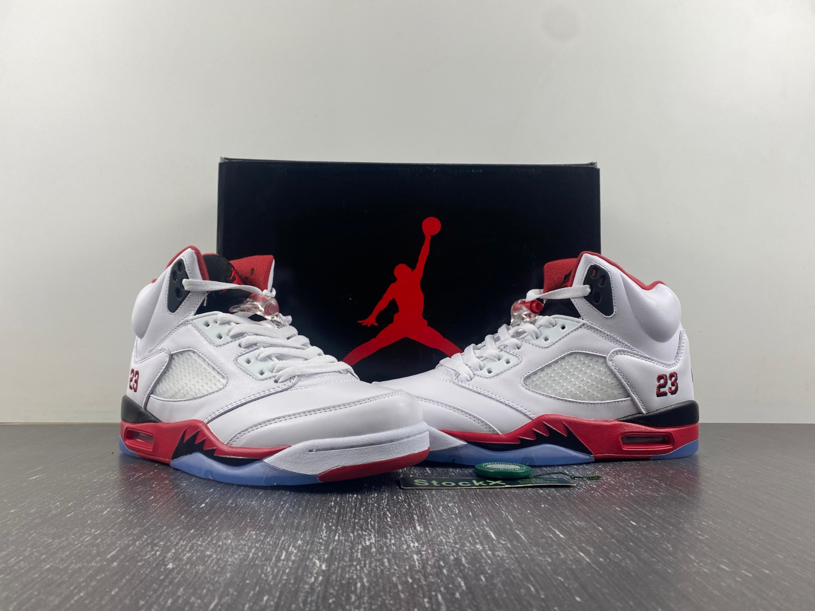 jordan 5 retro fire red black tongue (2013) men