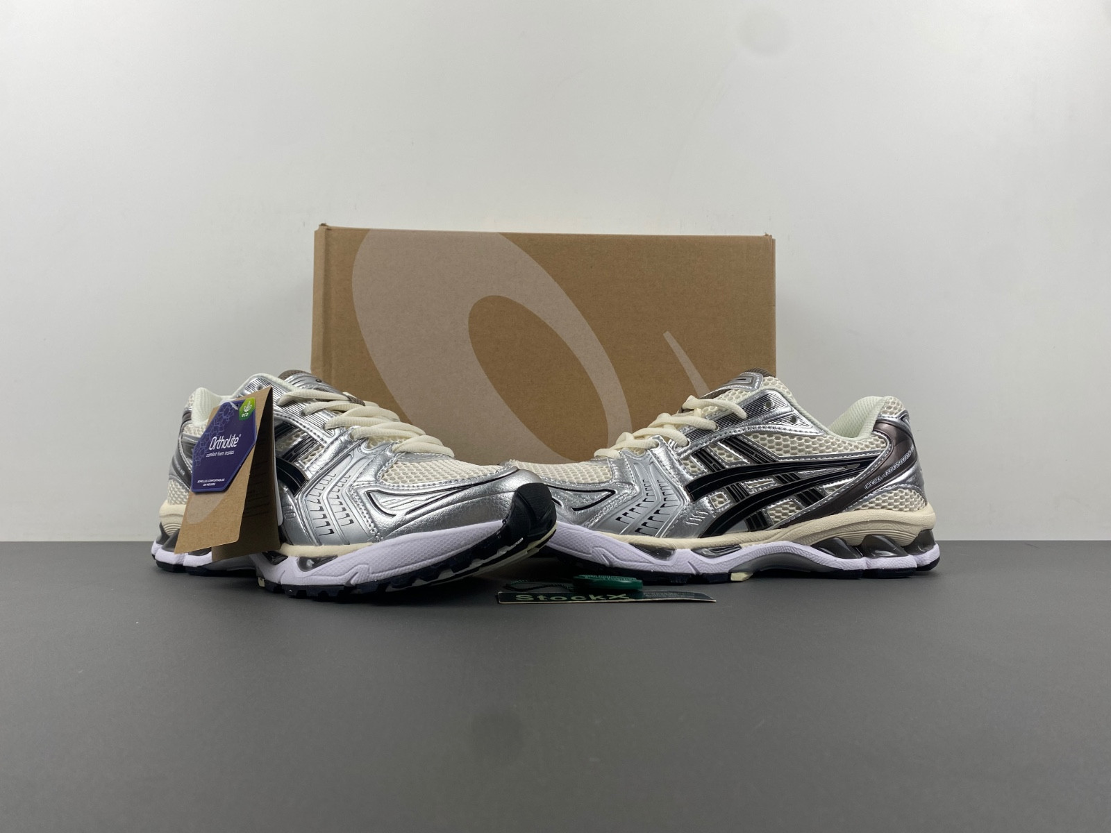 As*ic*s gel-kayano 14 cream black metallic plum men