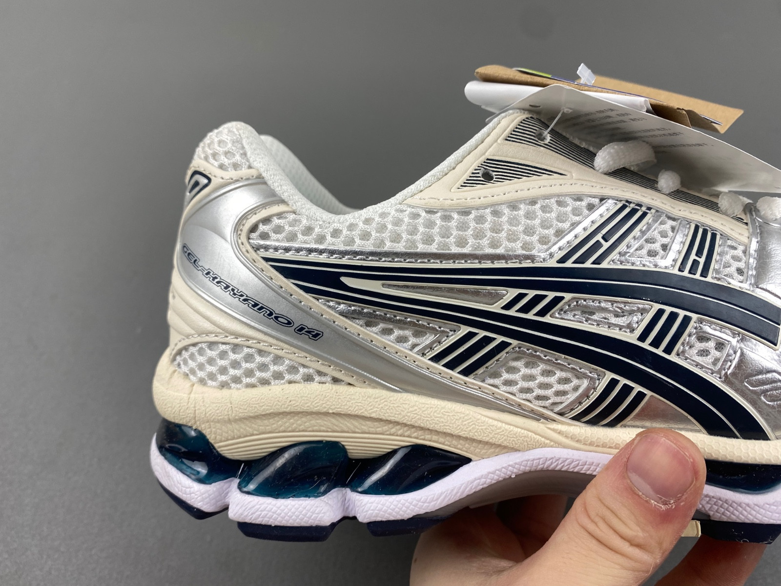 As*ic*s gel-kayano 14 white midnight (women