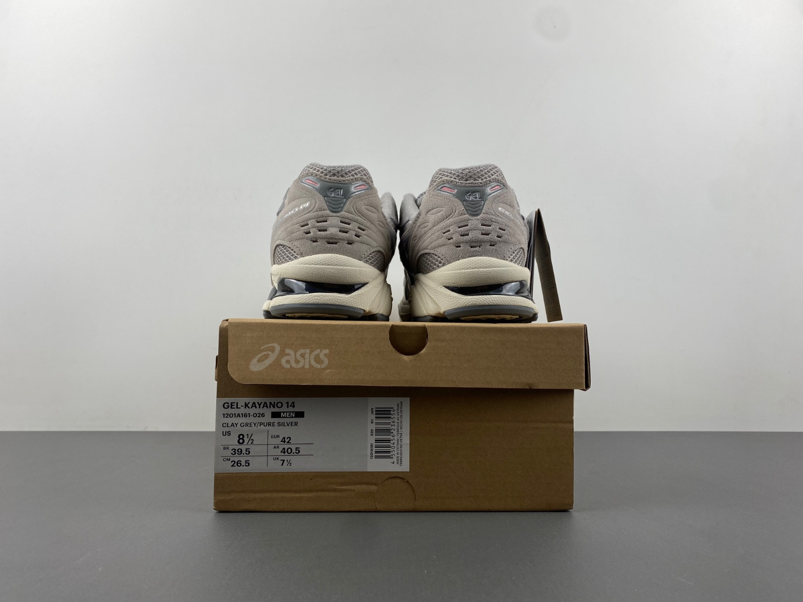 As*ic*s gel-kayano 14 clay grey pure silver 1201a161 026