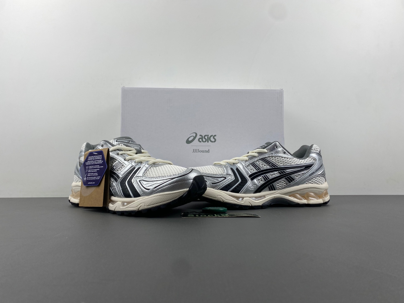 As*ic*s gel-kayano 14 jjjjound silver black 1201a457 101