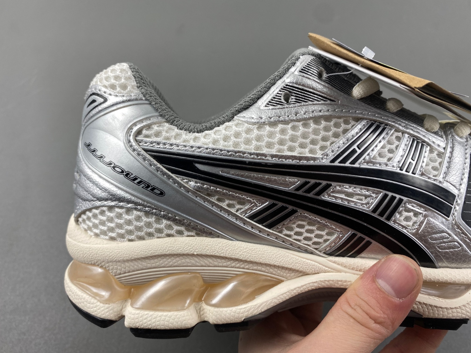 As*ic*s gel-kayano 14 jjjjound silver black 1201a457 101
