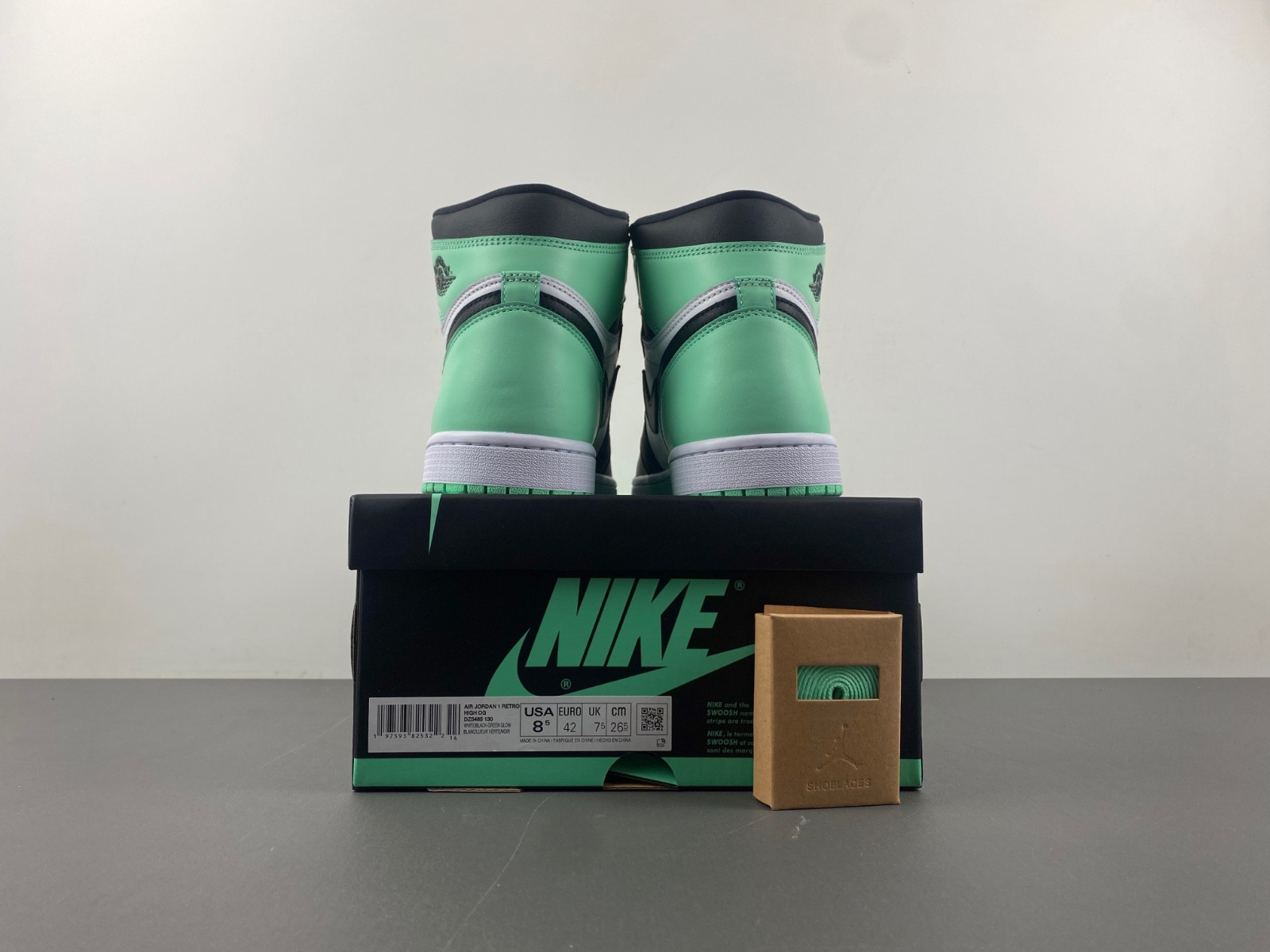 air jordan 1 retro high og green glow dz5485-130