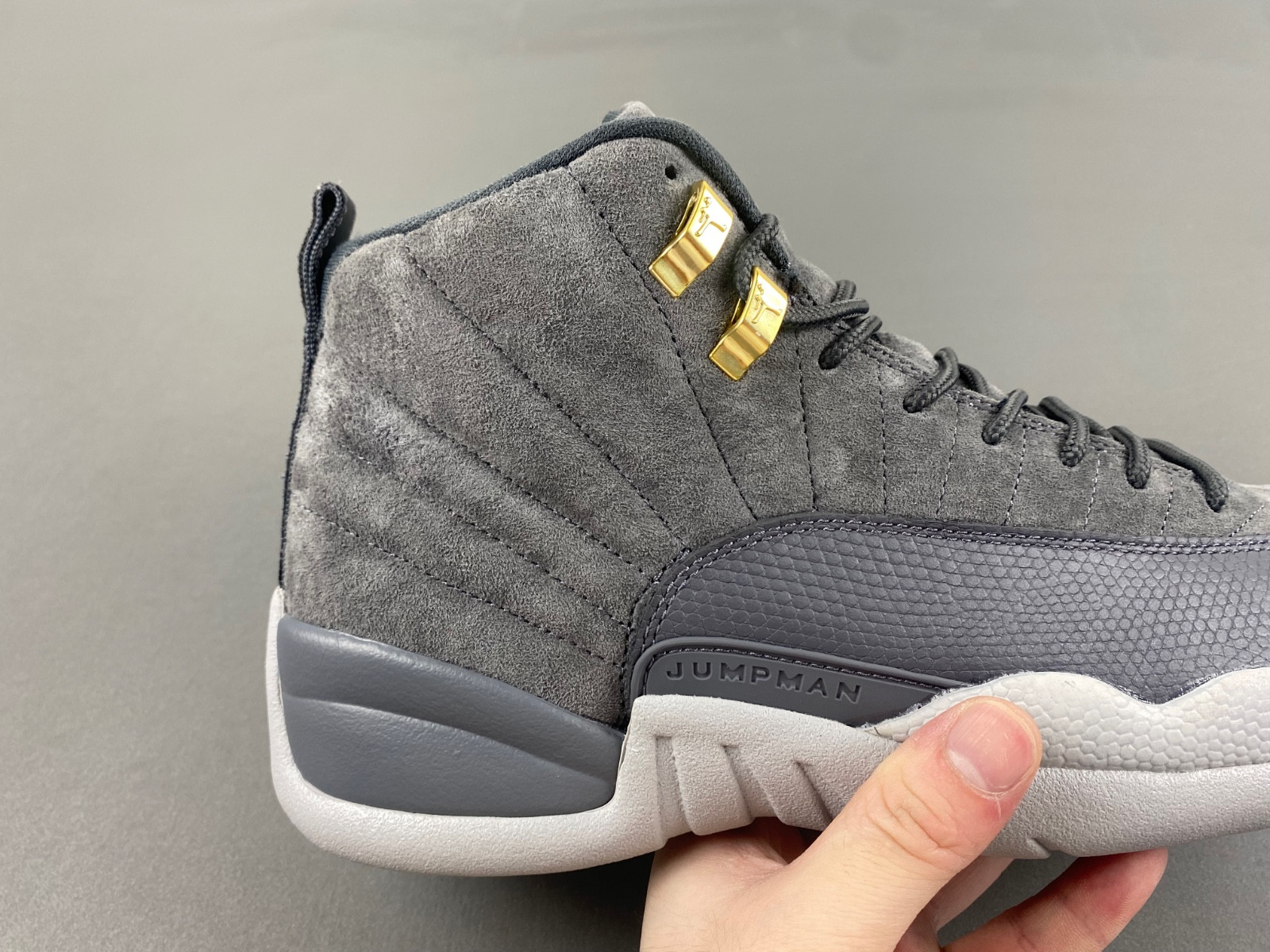 jordan 12 retro dark grey men