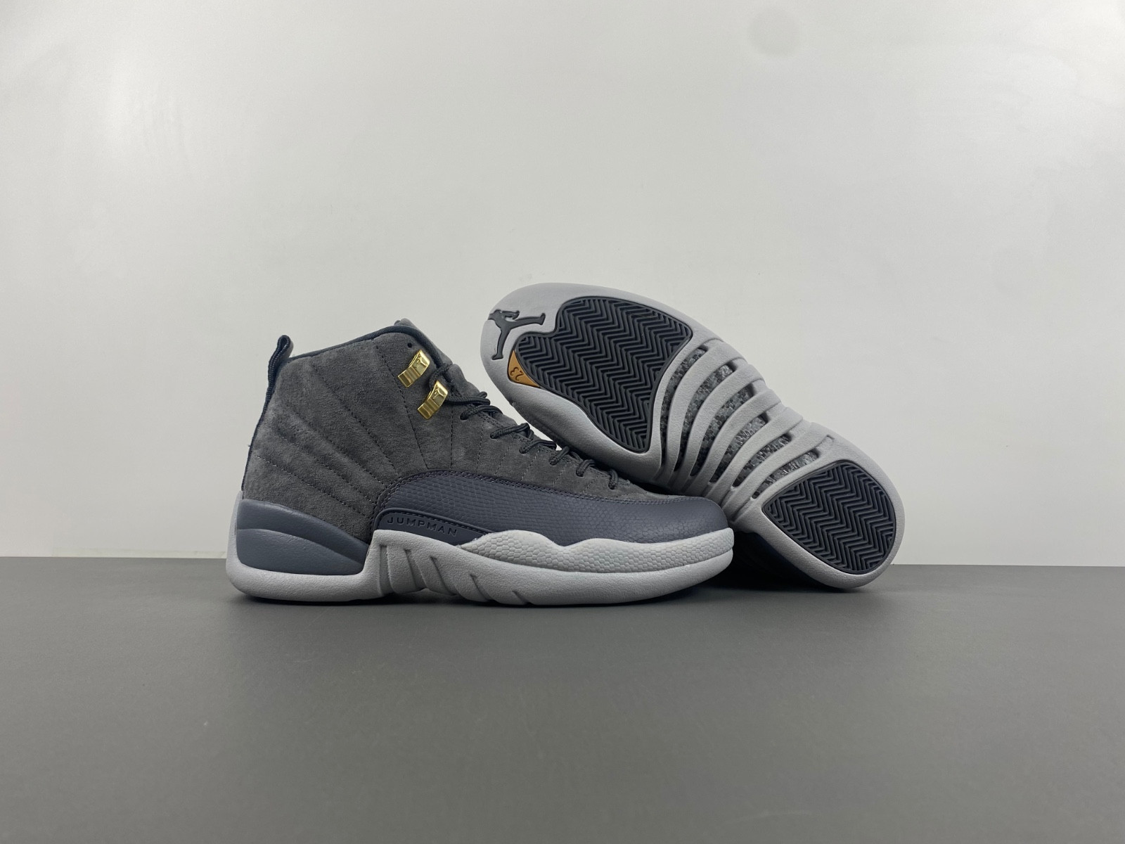 jordan 12 retro dark grey men