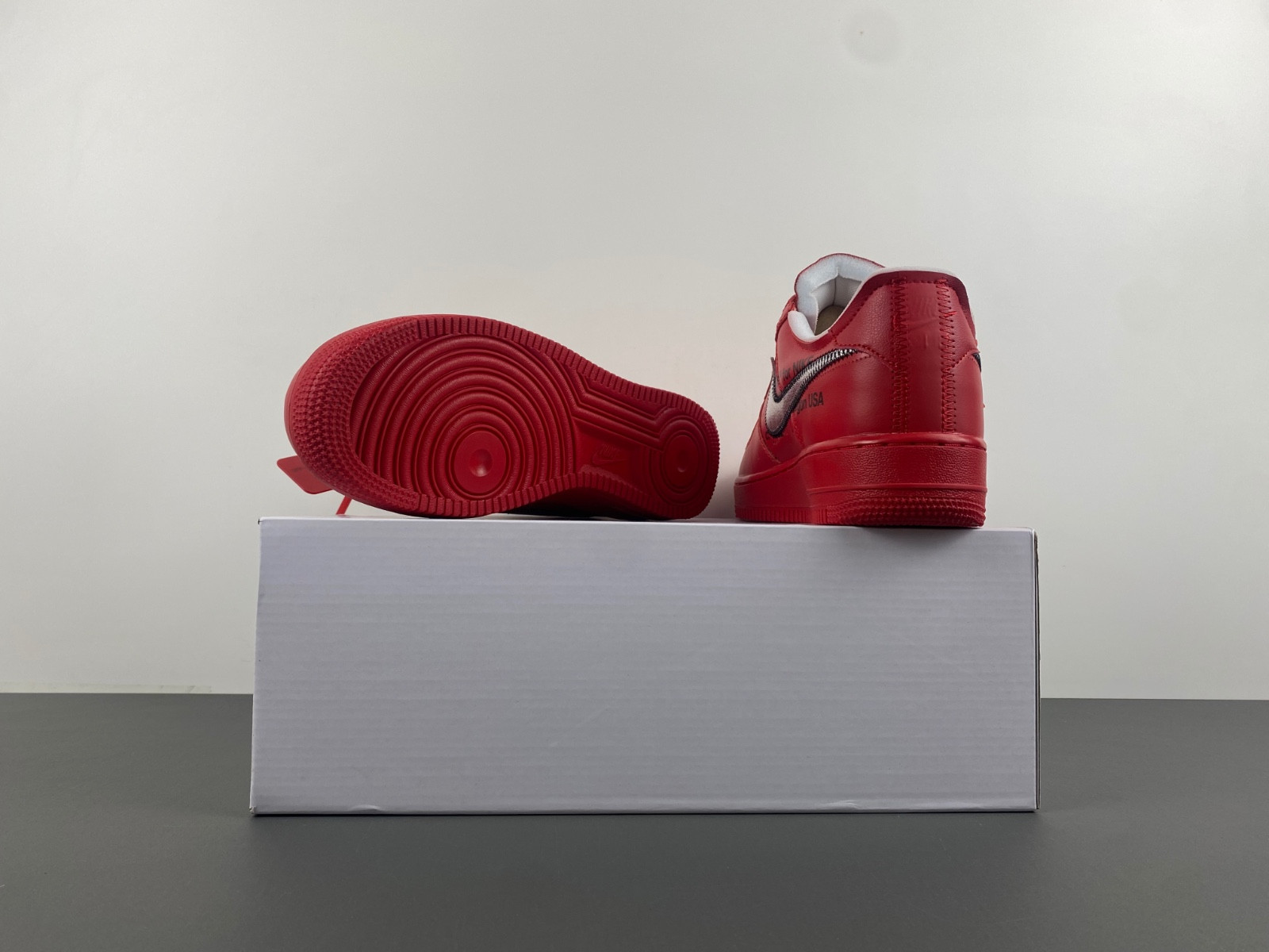 off white x nike air force 1 red ao4297-600
