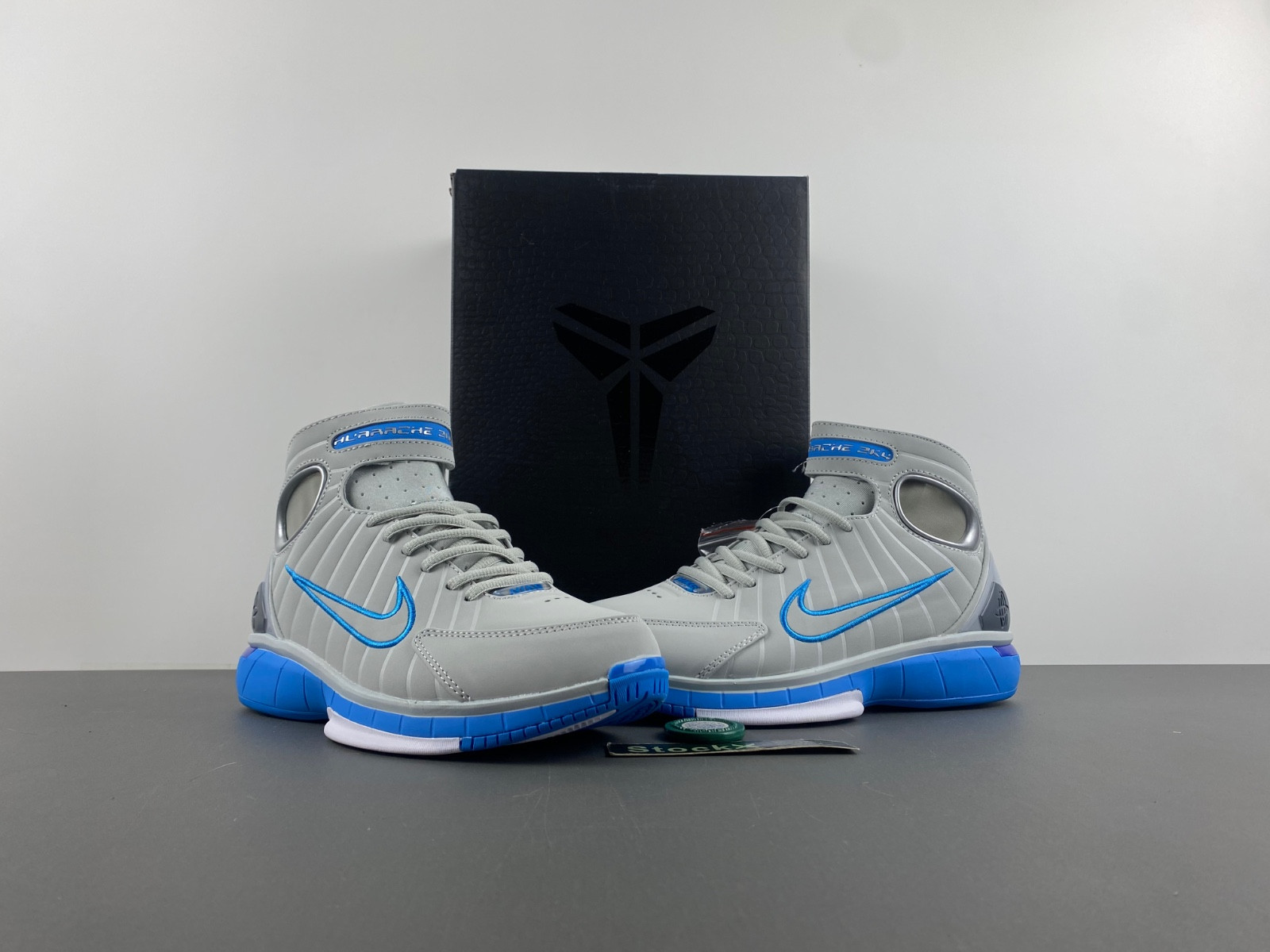 nike air zoom huarache 2k4 wolf grey uni blue men