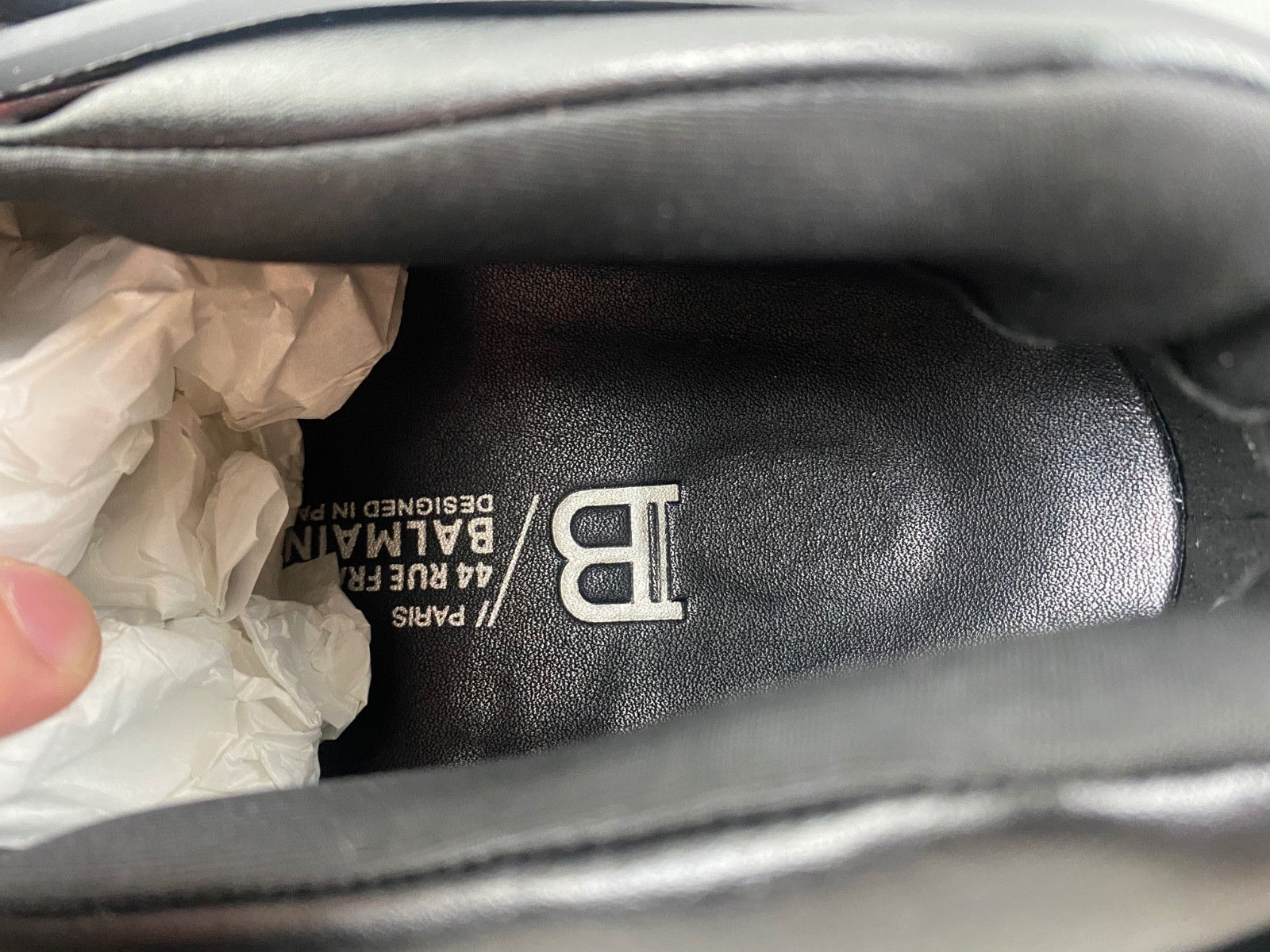 balmain neoprene and leather unicorn low-top sneakers