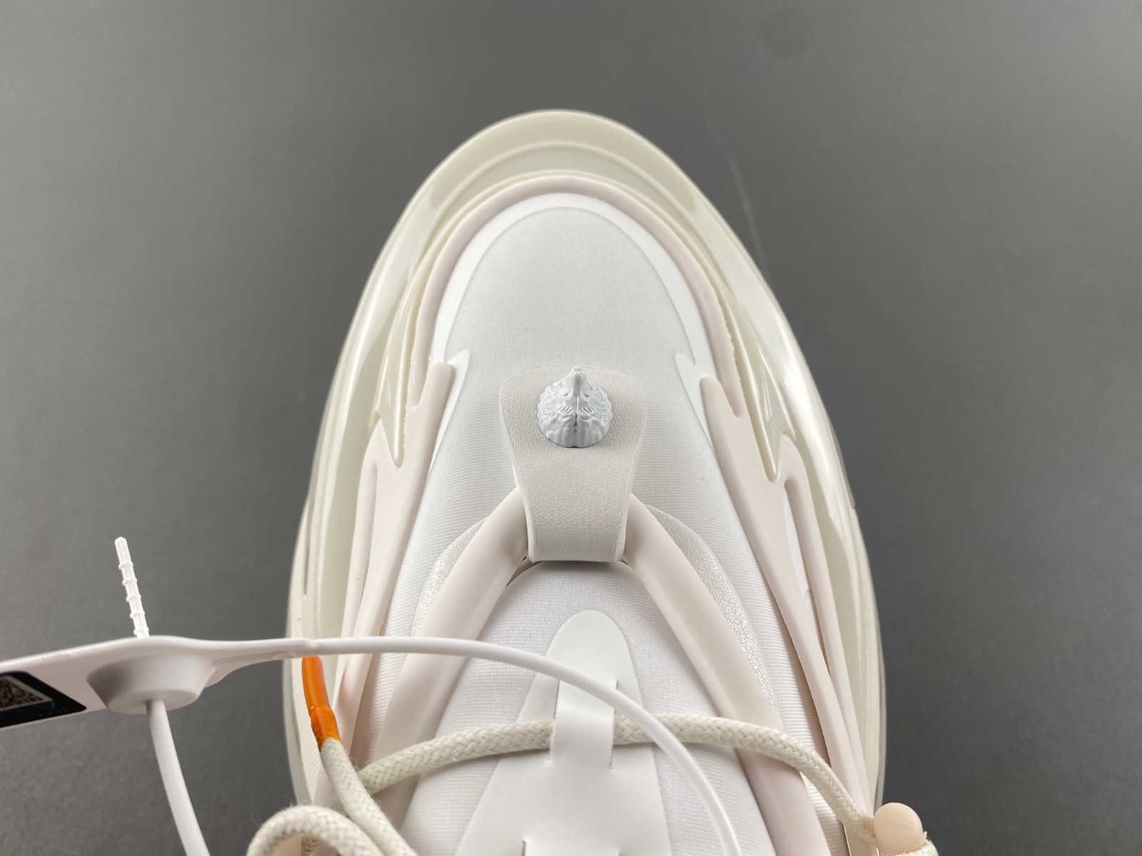 balmain neoprene and leather unicorn low-top sneakers