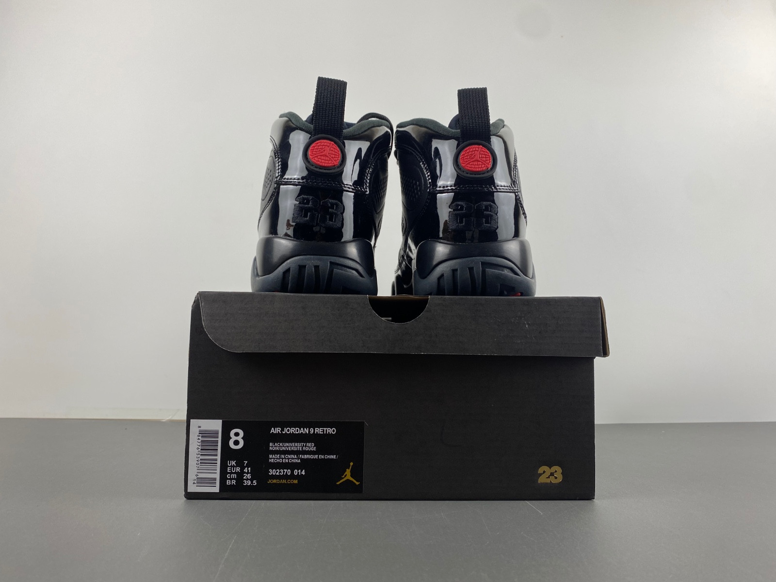 jordan 9 retro bred patent men