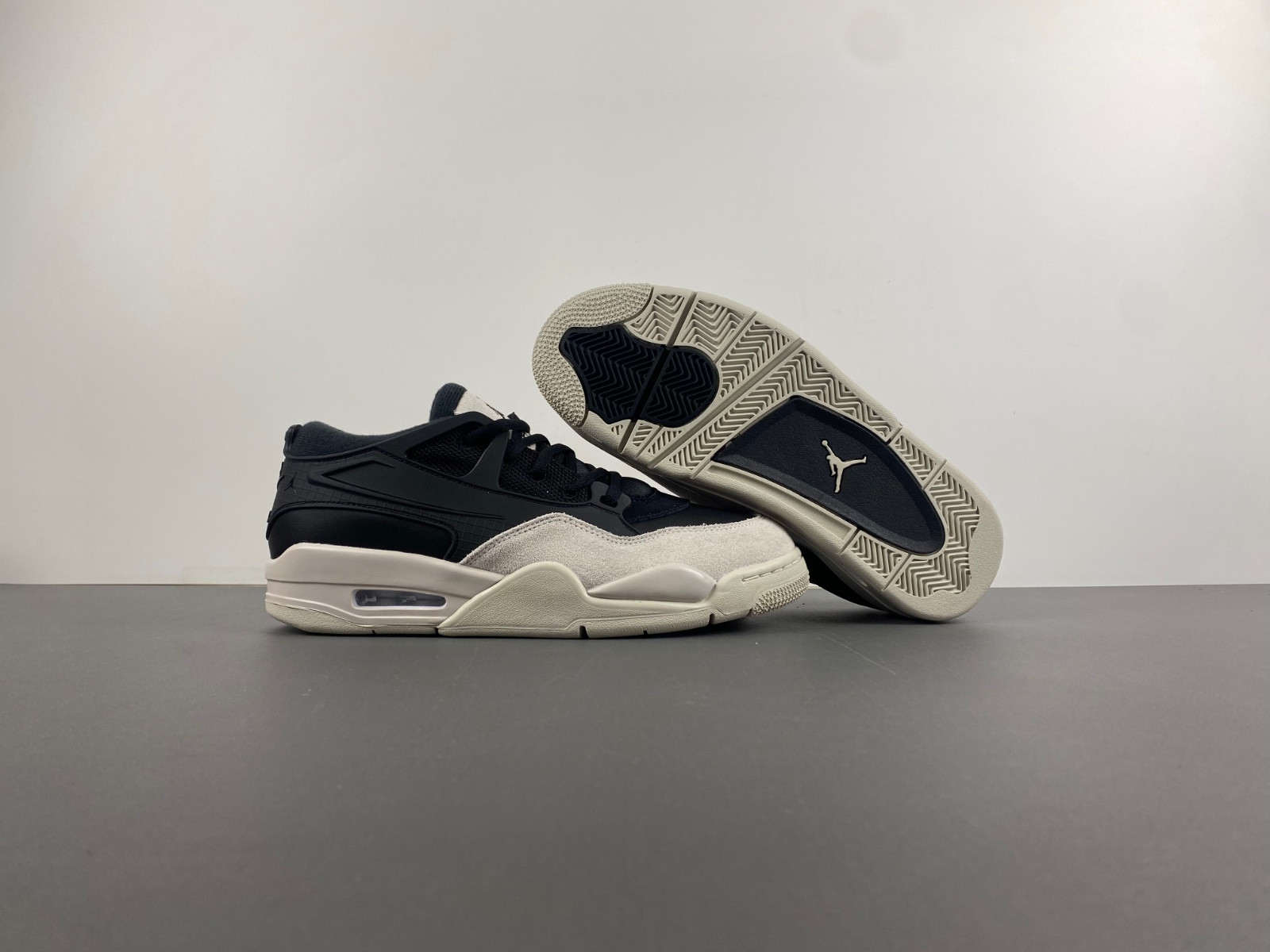 air jordan 4 rm "black/light bone" fq7939-001