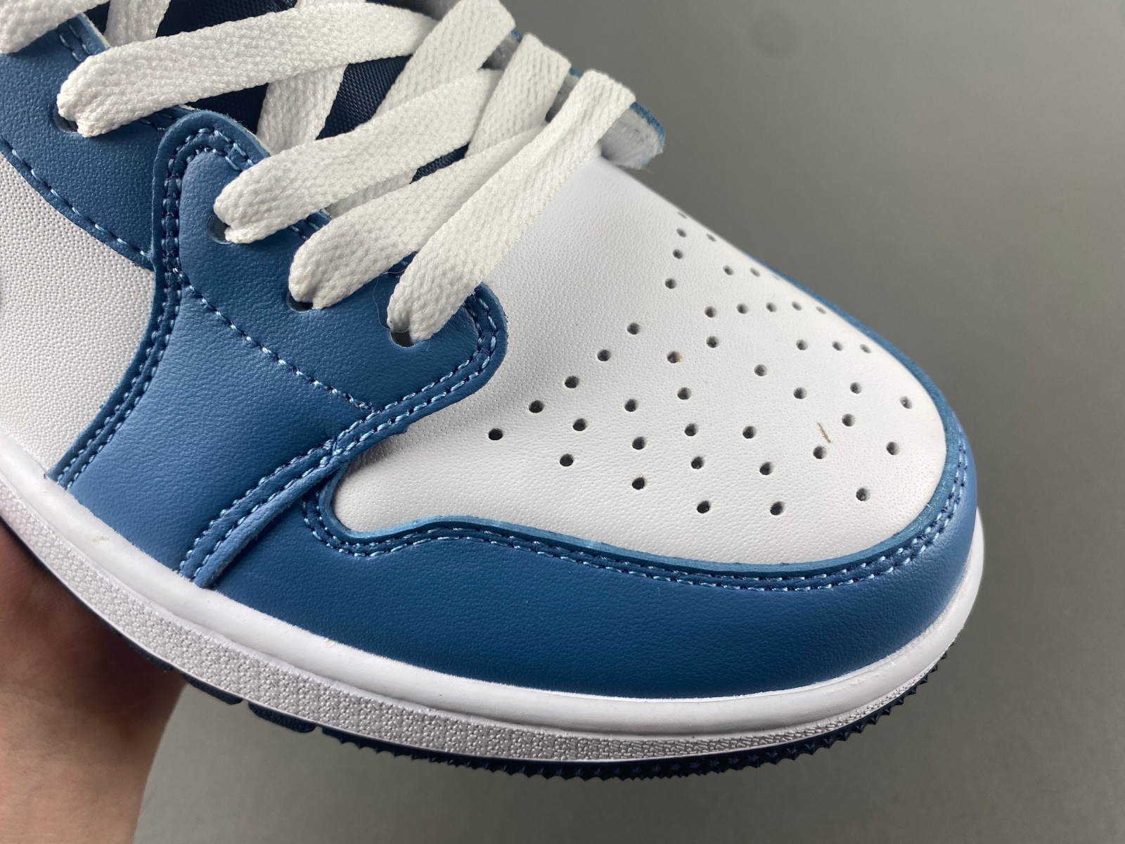 jordan 1 low golf white aegean storm men